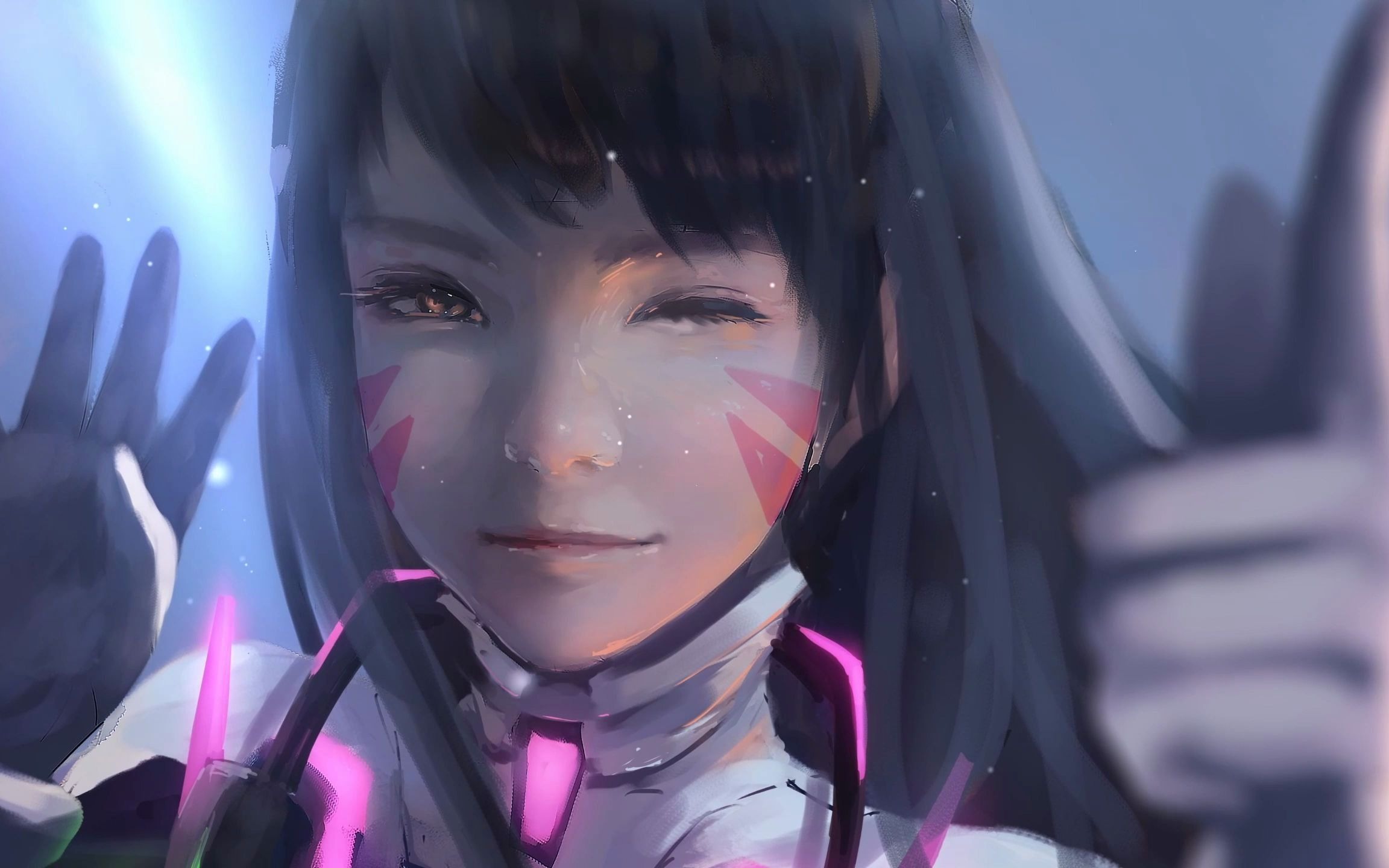 【wallpaper engineer】桌面美化 动态壁纸 分享 第二十五期 守望先锋 DVA哔哩哔哩bilibili