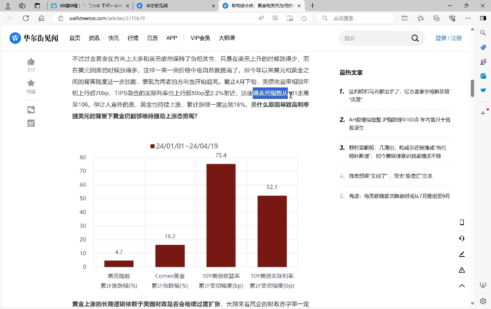 敦和徐小庆:黄金和美元为何持续背离?哔哩哔哩bilibili