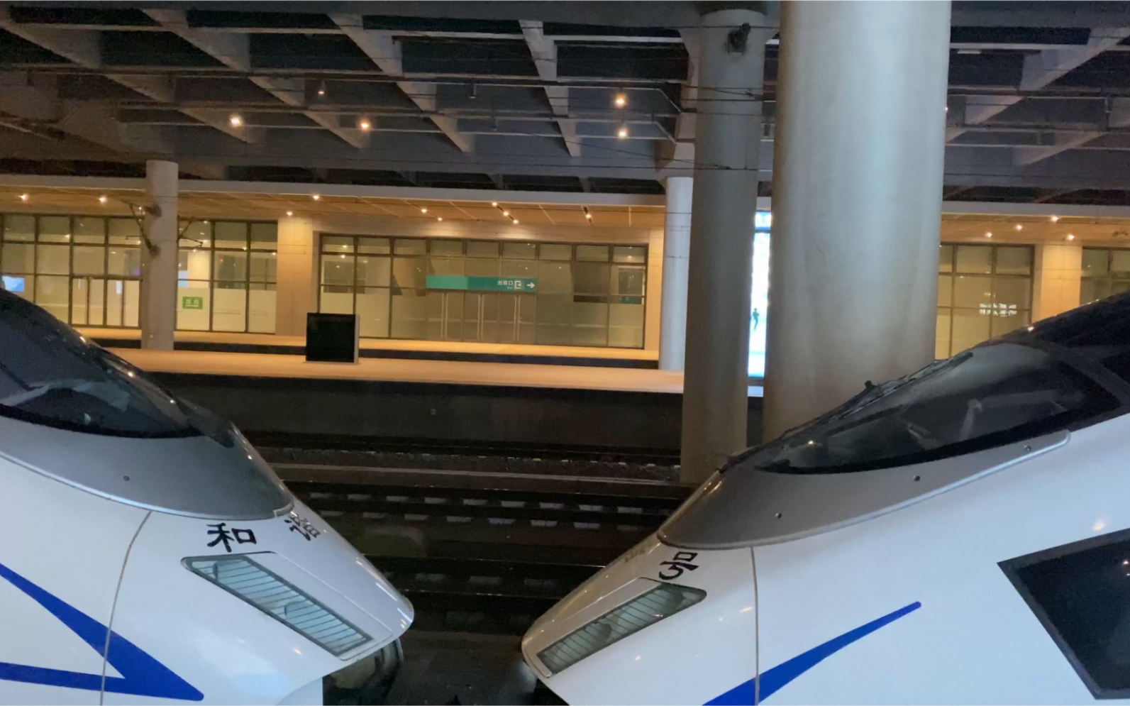 crh380bg-5709 5724担当g1293通过滨海西站,crh380bg-5702 5716担当g