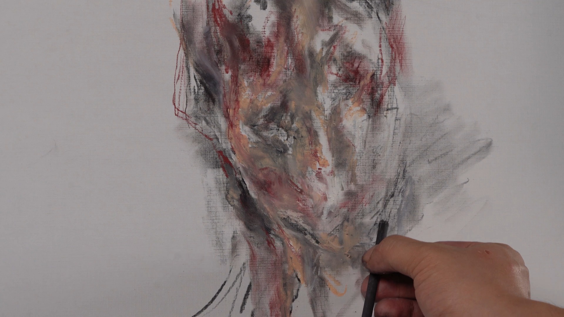 周奕老师人物素描绘画过程