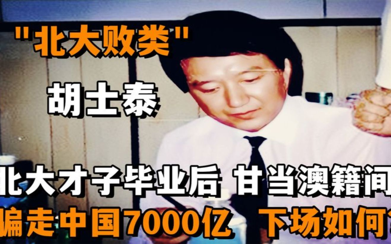 “北大败类”胡士泰:毕业后沦为间谍,骗走国家7000亿,下场如何?哔哩哔哩bilibili