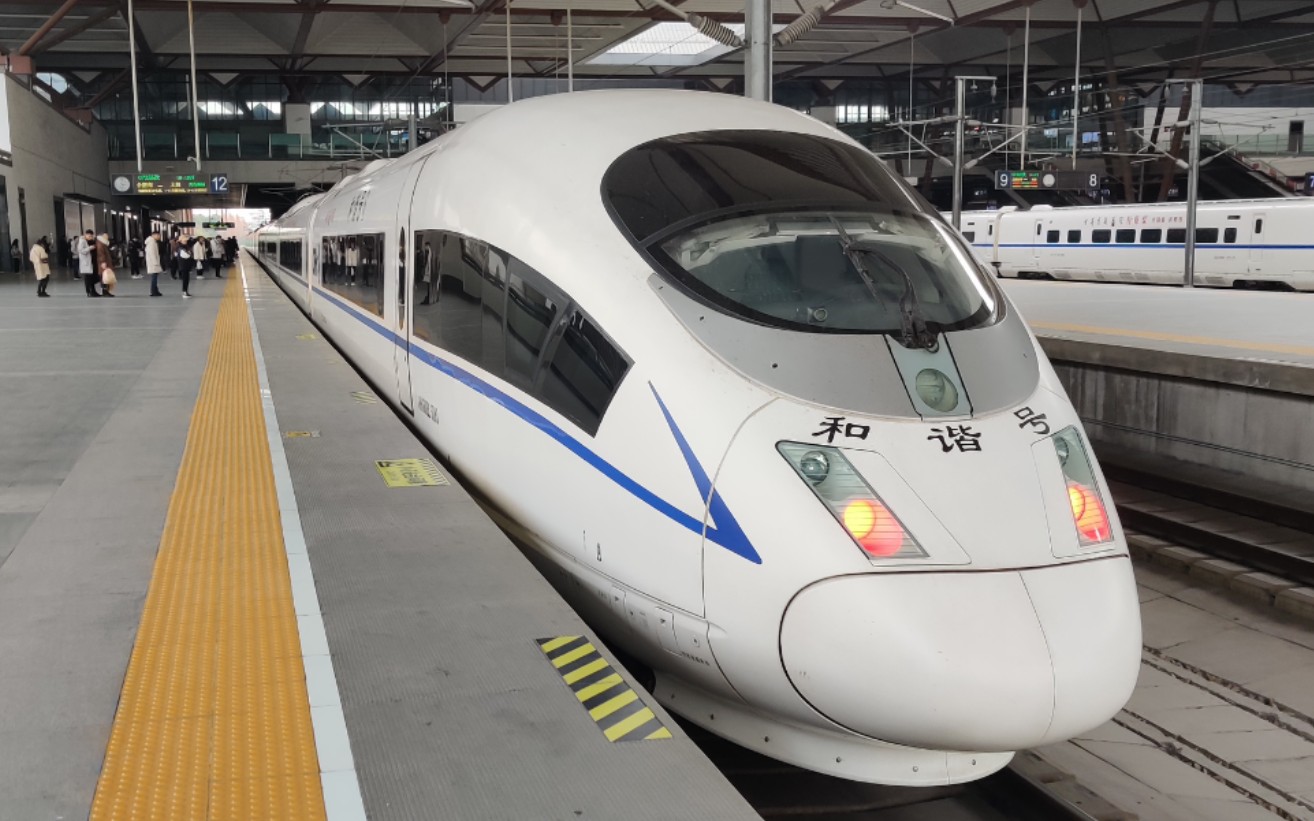 【铁路随拍】苏州站拍动车 crh380bl担当的g7255