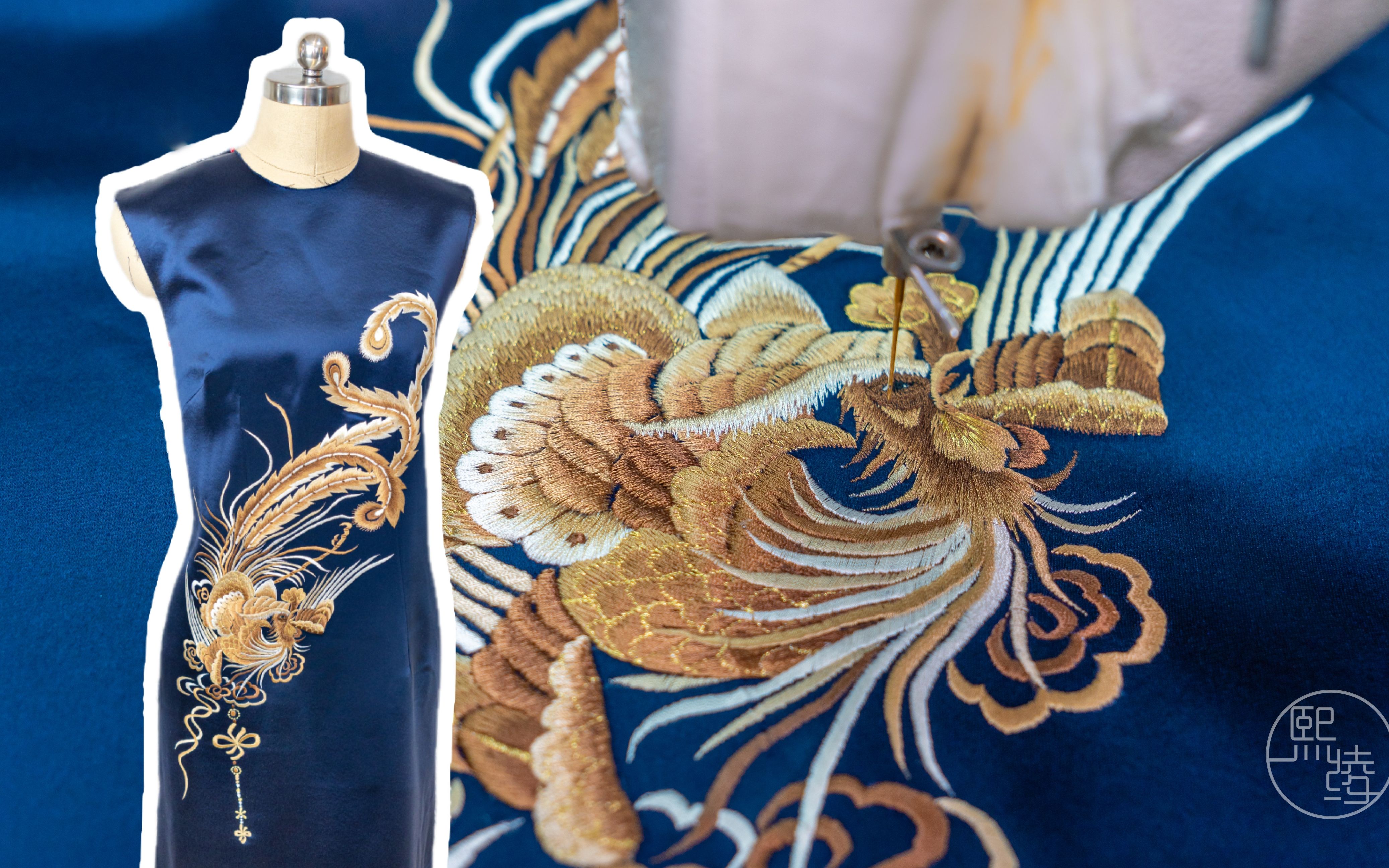 刺绣日常 | 听说旗袍上刺绣凤凰会更显高贵?
