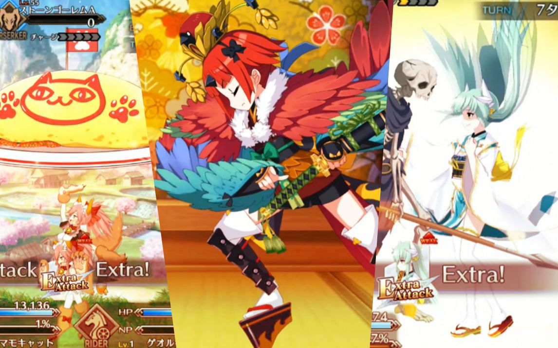 【fgo】〔1080/60帧〕红阎魔,清姬,玉藻猫新模组动作展示