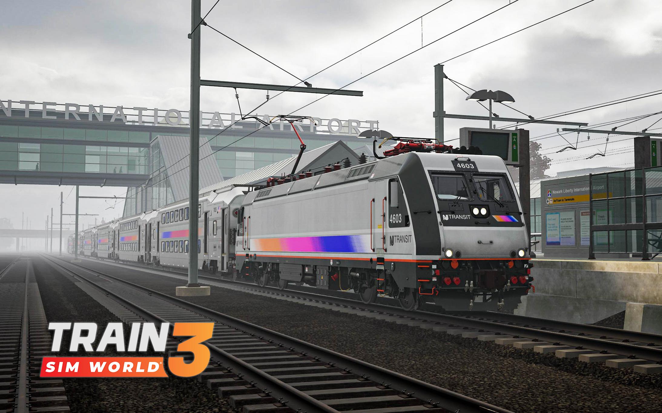 《模拟火车世界3》驾驶alp 46在晚点的情况下到达纽瓦克宾西法尼亚