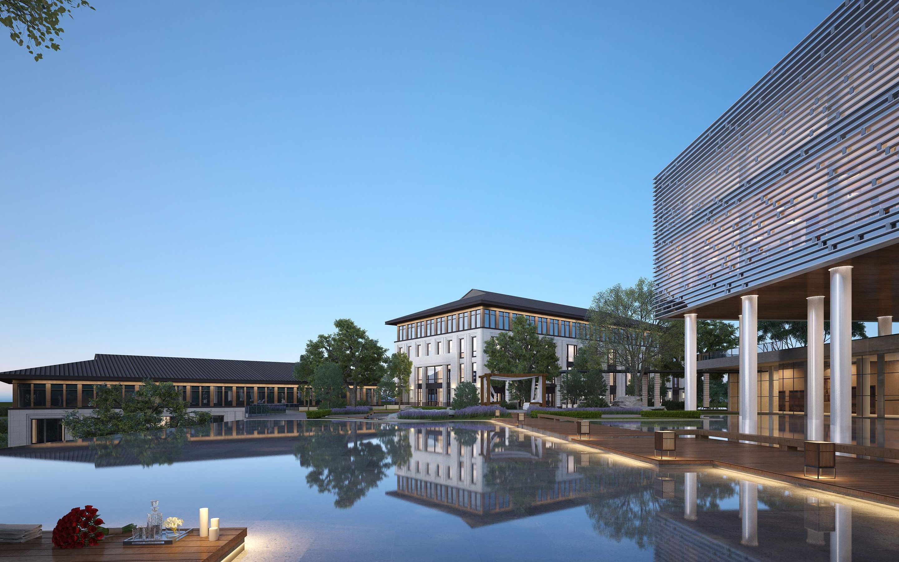 度假酒店效果图制作3