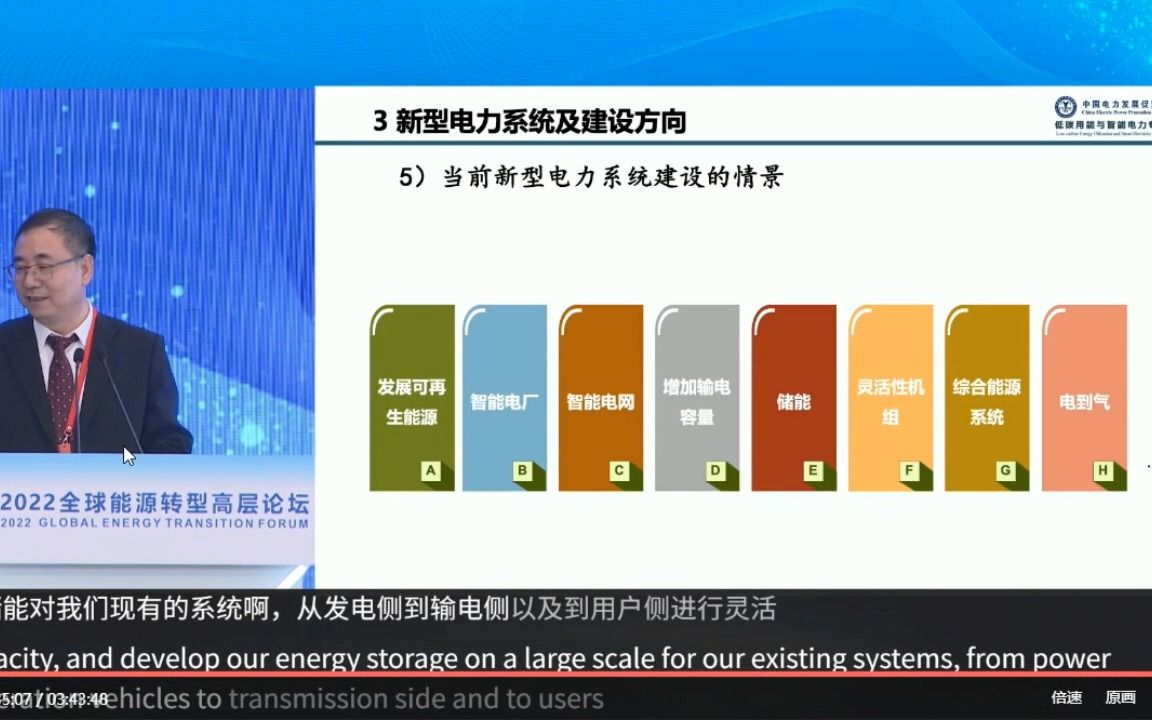 2002年全球能源转型高层论坛,分论坛3打造互联网+智慧能源 ;中国电力发展促进会低碳用能与智能电力专业委员会会长  应光伟02哔哩哔哩bilibili