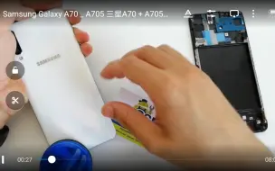 Скачать видео: Samsung Galaxy A70 _ A705 三星A70 + A705拆解