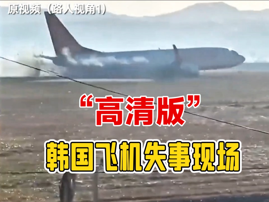 “高清版”，还原韩国客机重大事故发生现场！179人遇难，仅2人生还