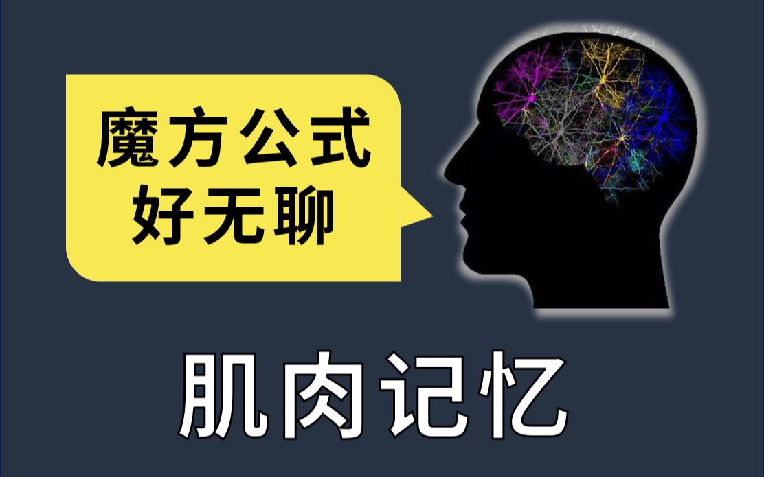 【了解记忆公式】有人不用脑子记魔方公式?记忆大佬说他就是这样!哔哩哔哩bilibili