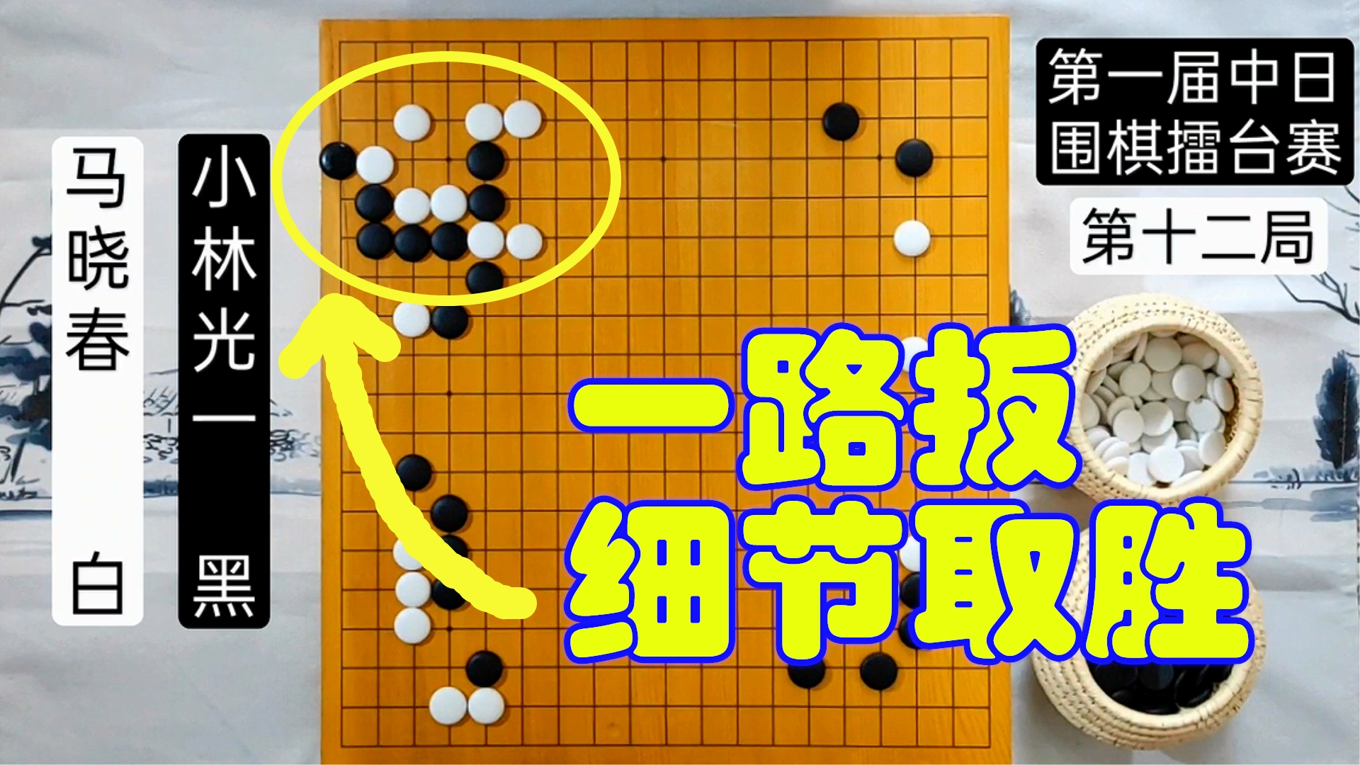 【围棋】小林光一细节之处见功力,小刀割肉力压马晓春哔哩哔哩bilibili