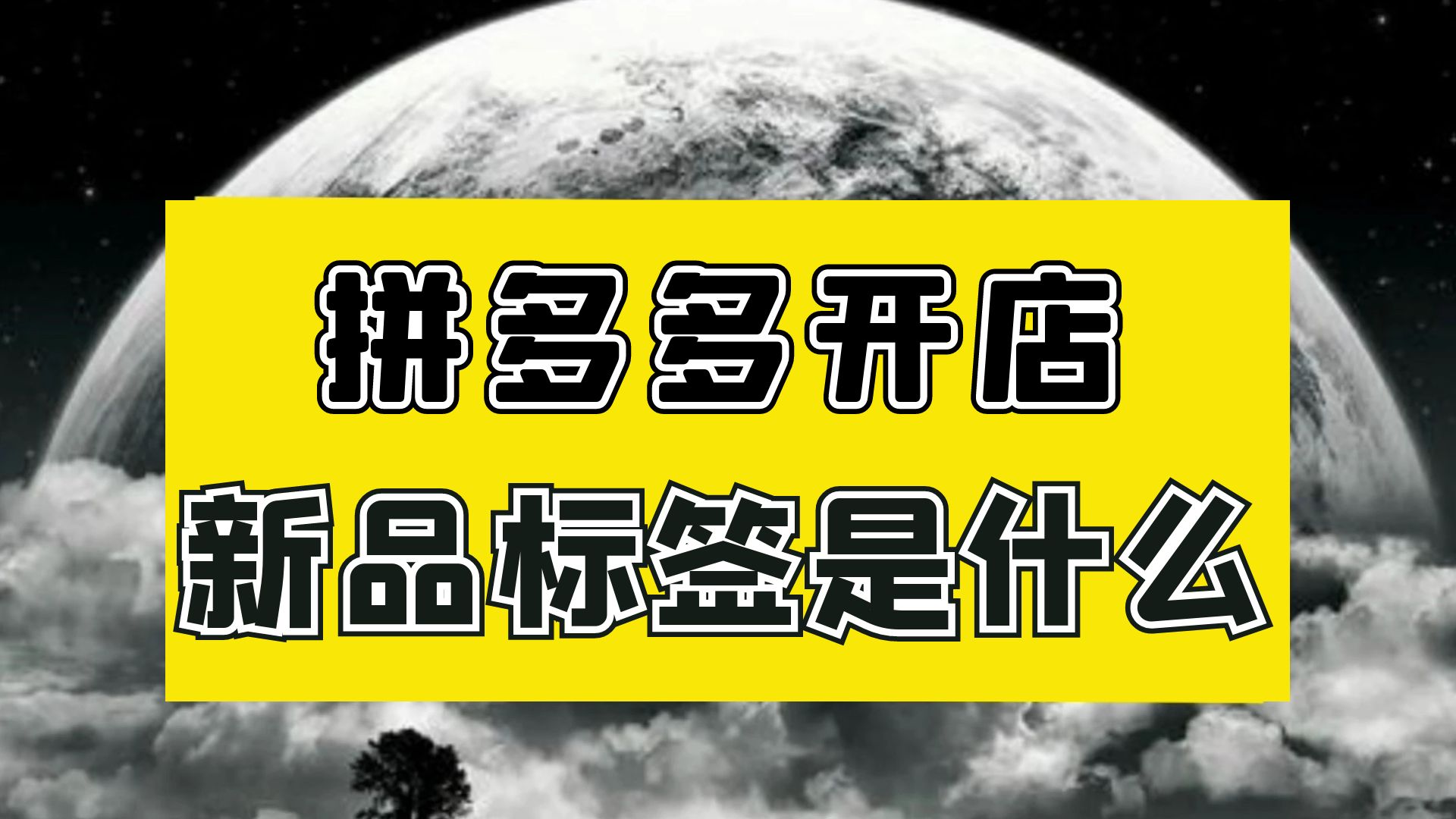 【拼多多开店】新手小白拼多多运营教程,让你再电商运营之路,赢在起跑