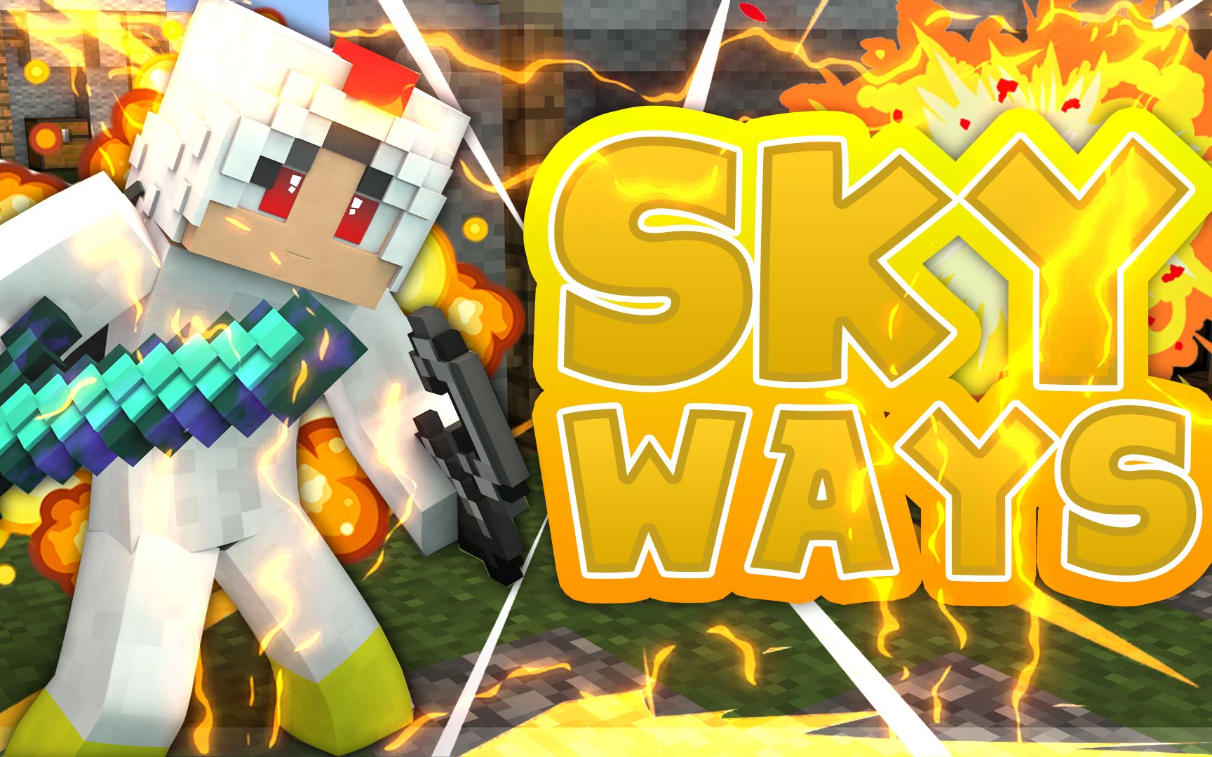 〔米米〕SKYWARS(空岛战争) #293# 你绝对没见过这种假鱼竿哔哩哔哩bilibili