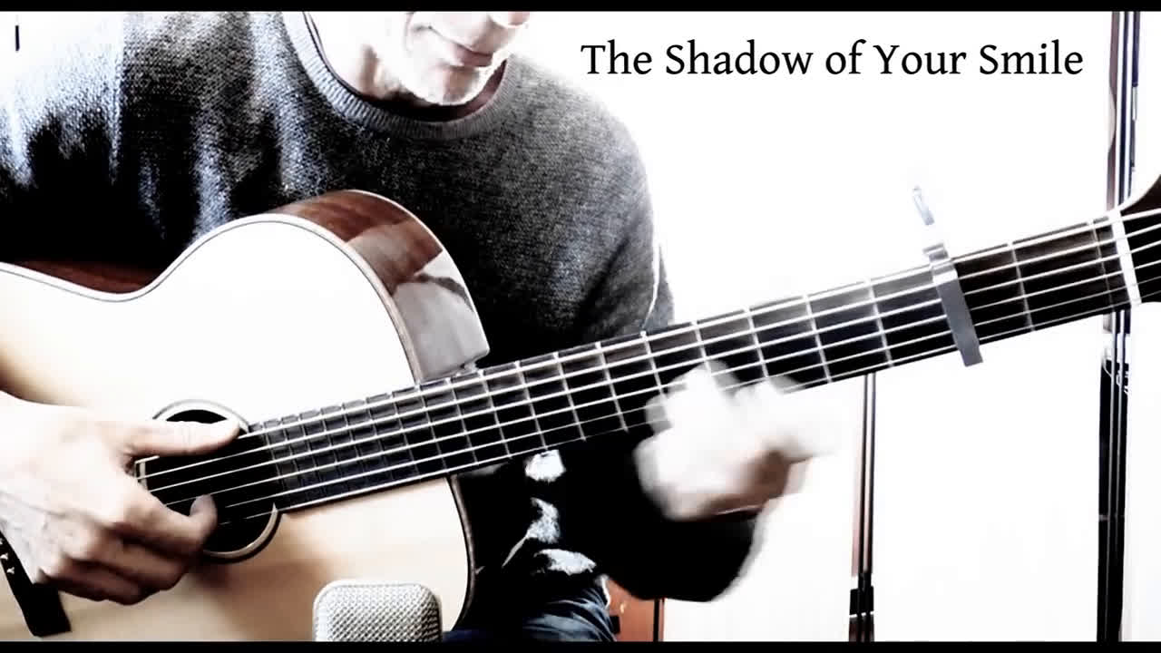 [图]【指弹】忧伤的小曲The Shadow of Your Smile BY Martin Tallstrom (附曲谱)