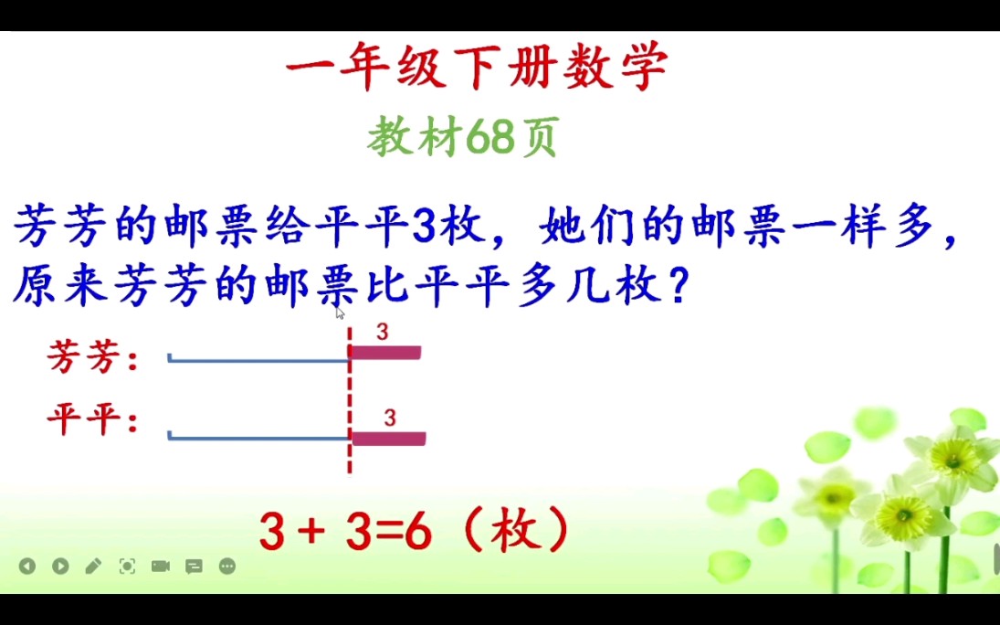 [图]一年级下册数学教材同步习题