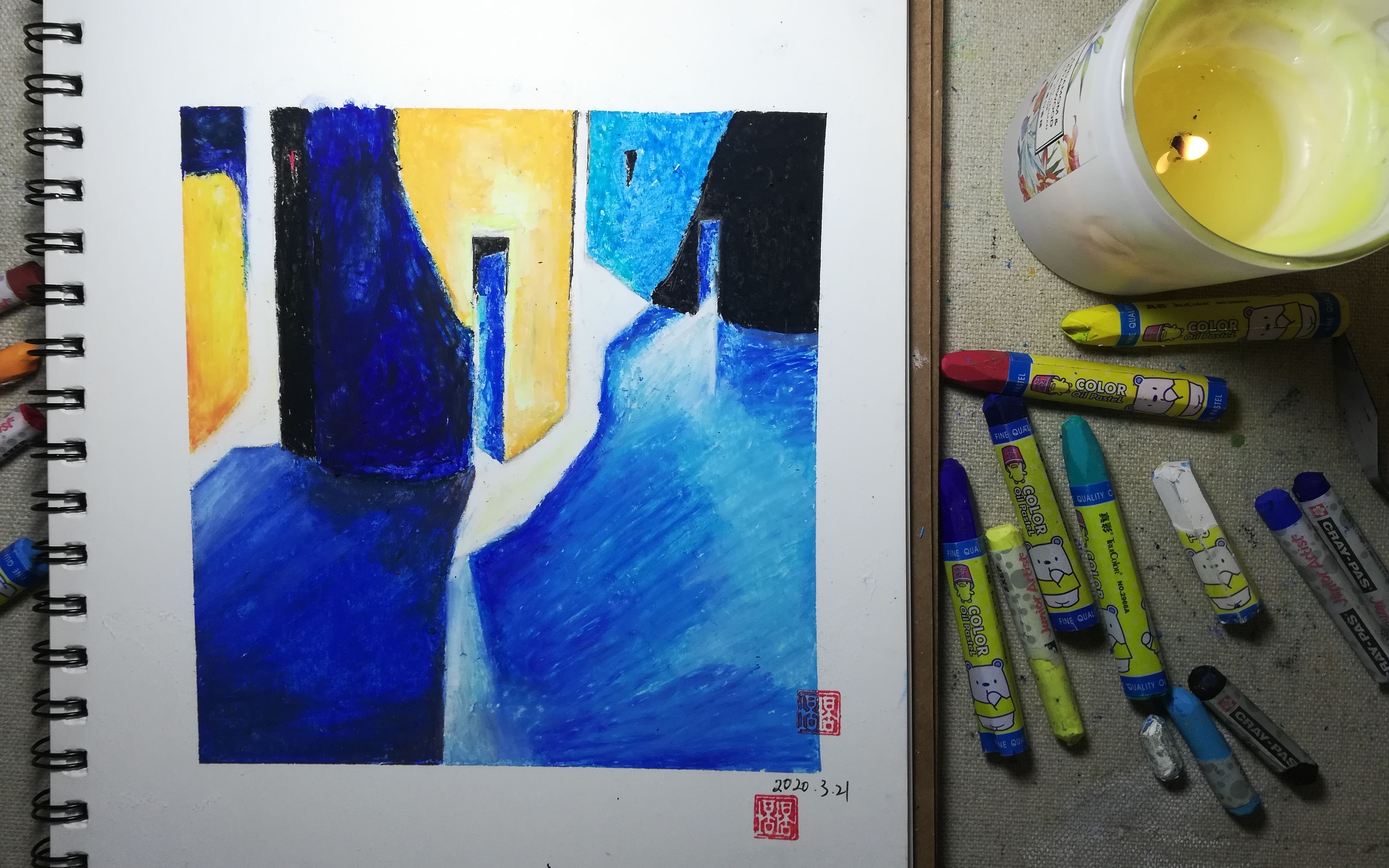 一百张经典油画棒--第十六张 抽象