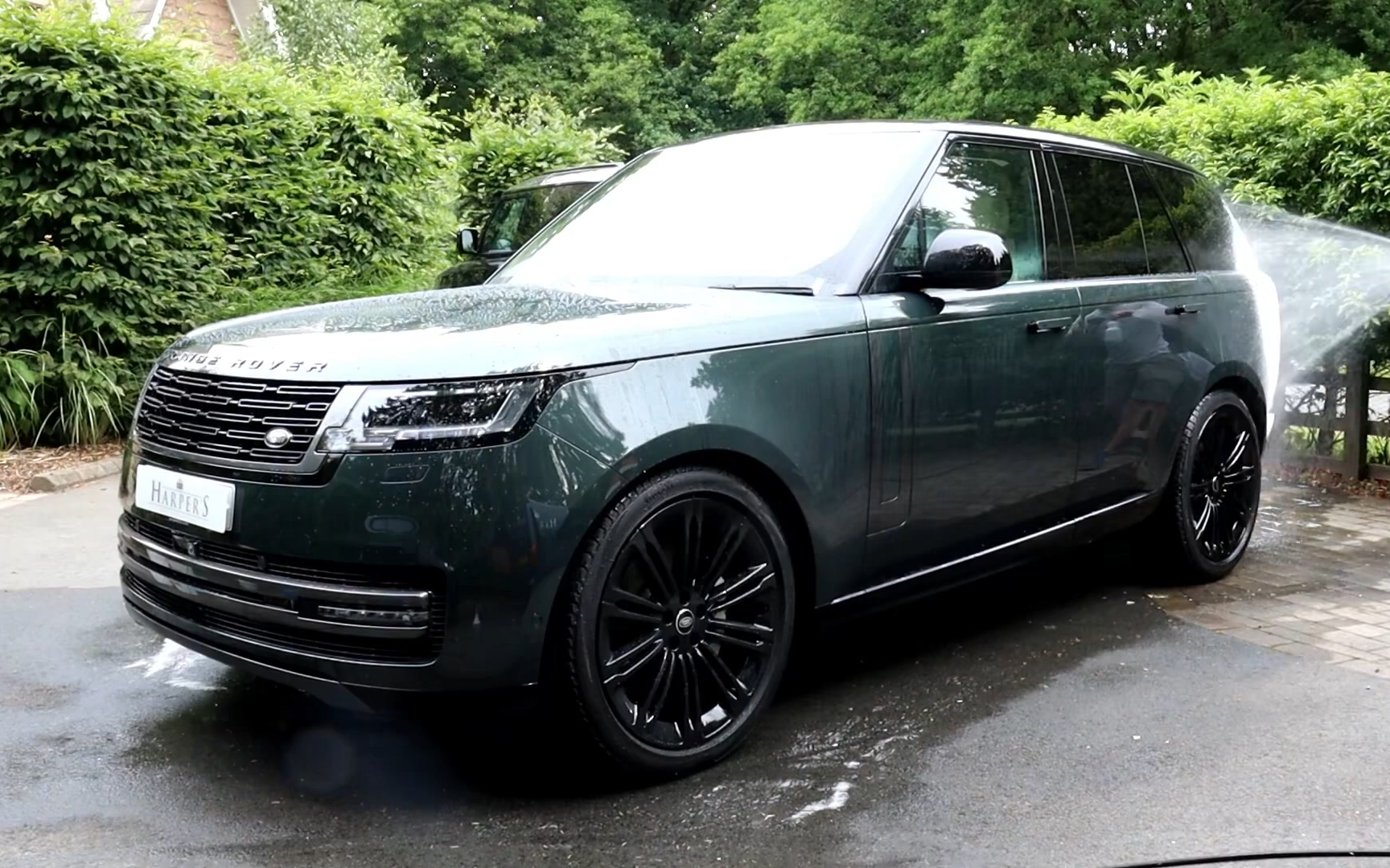 harperscardetailing洗车维护路虎揽胜行政英国赛车绿2022款