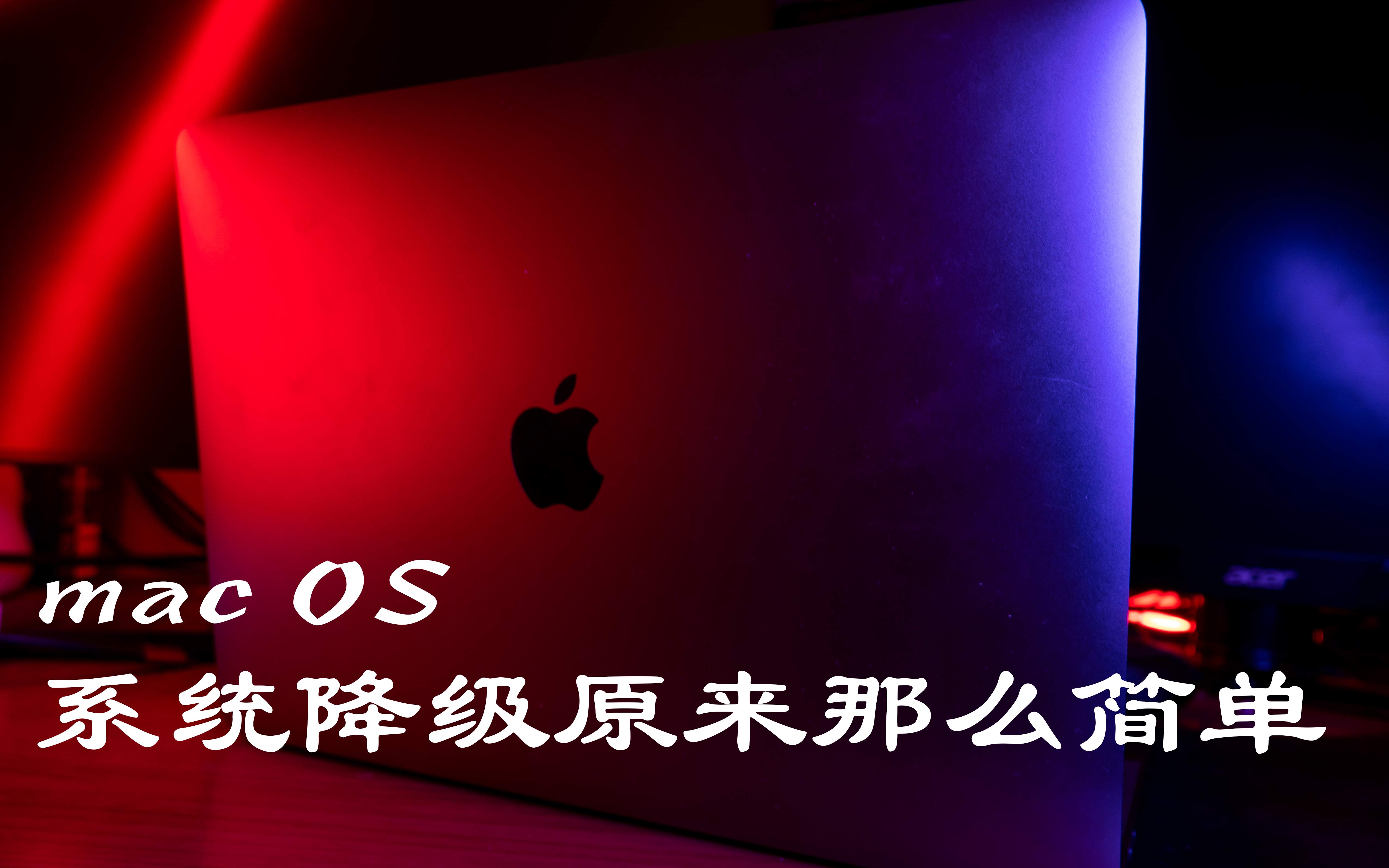 【教程】一分钟教会你从Mac OS Catalina降级到Mojave哔哩哔哩bilibili