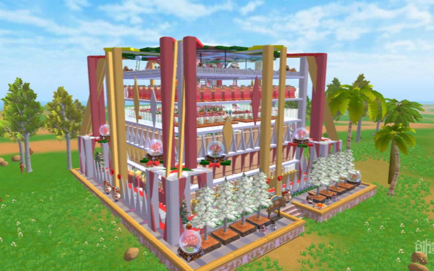 创造与魔法郁金香建筑团-莳月雾-【圣诞小熊礼盒仓库】-12级仓库房