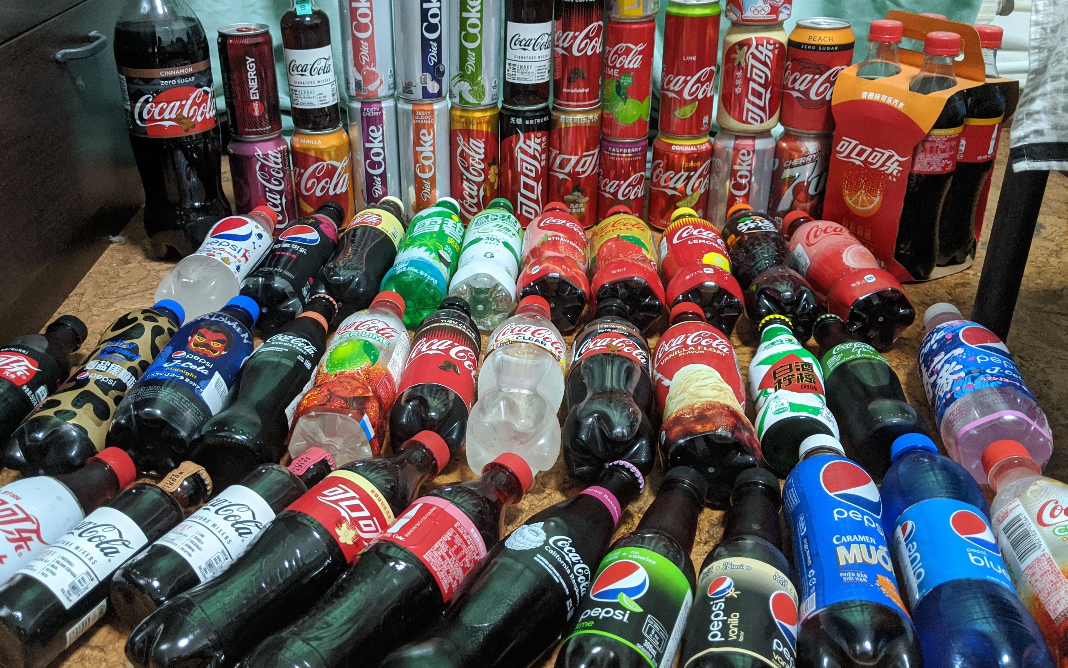 有多少种口味的可口可乐百事可乐透明可乐网红可乐饮料大搜罗