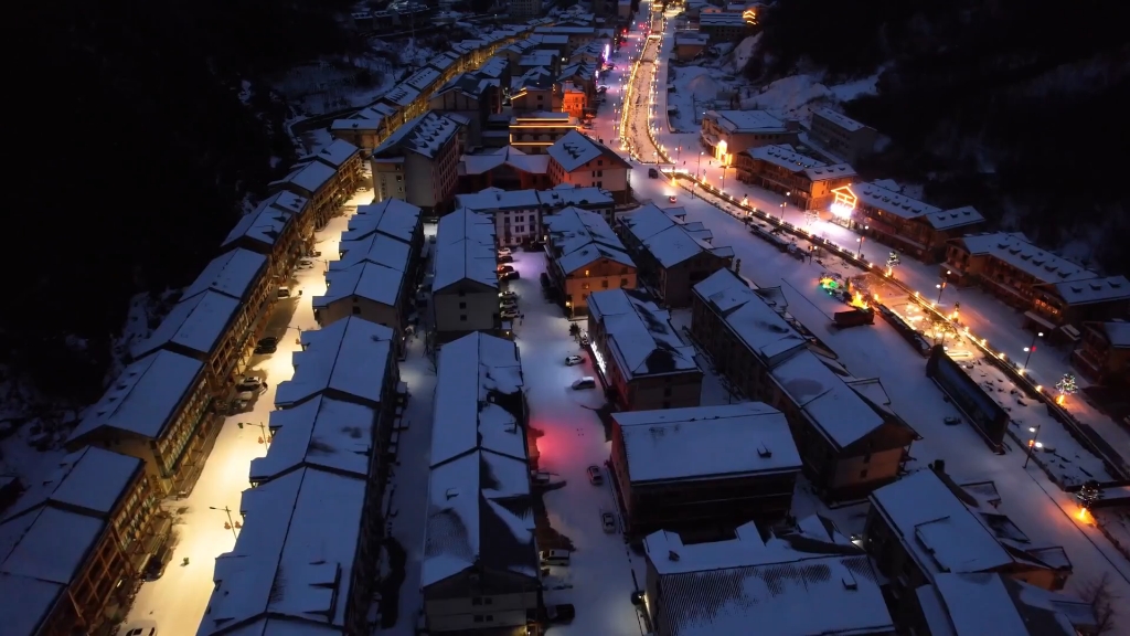 雪景壁纸夜晚图片