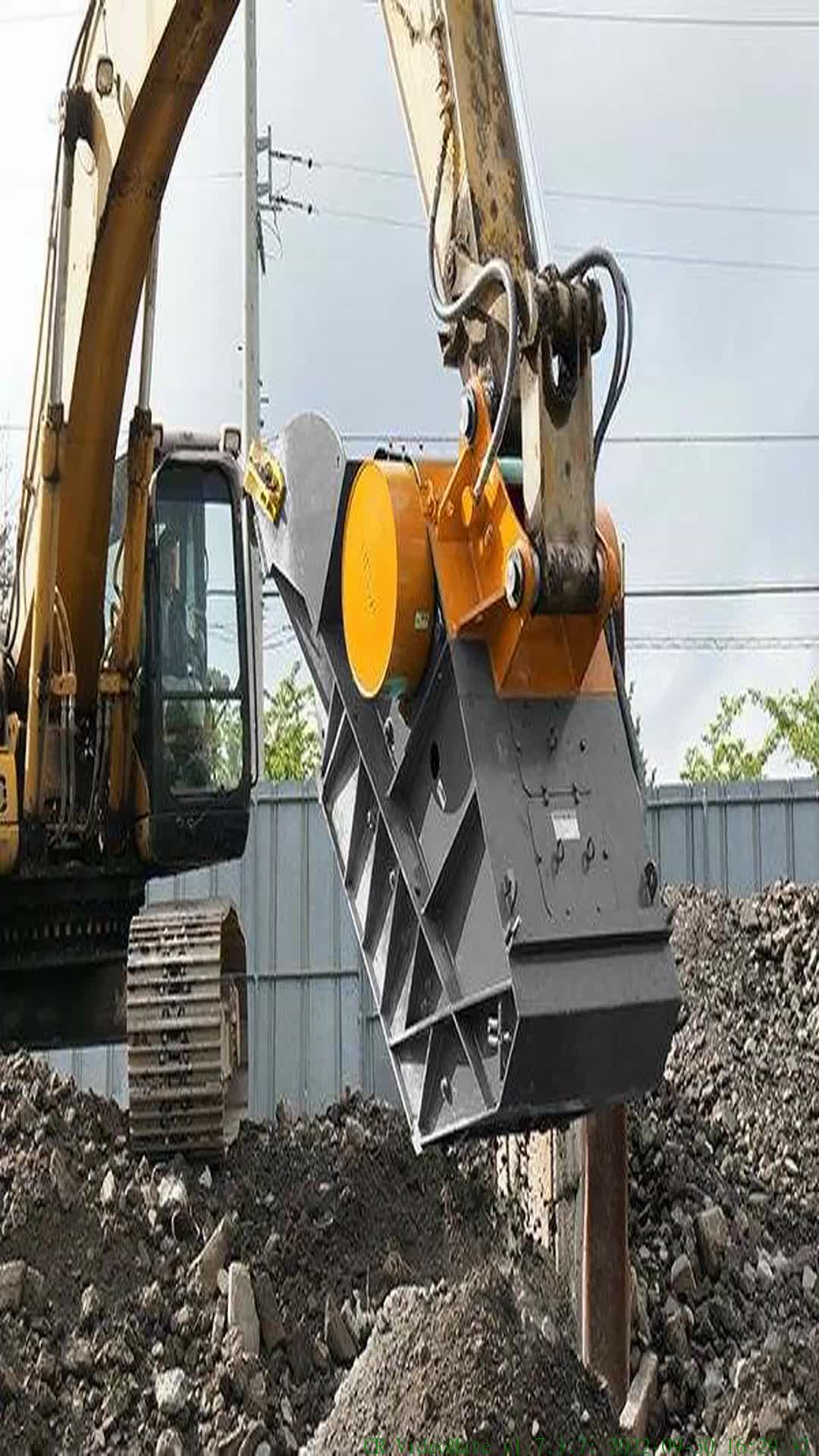 15建築垃圾破碎 挖掘機液壓粉碎鬥 雙軸破碎機 挖掘機