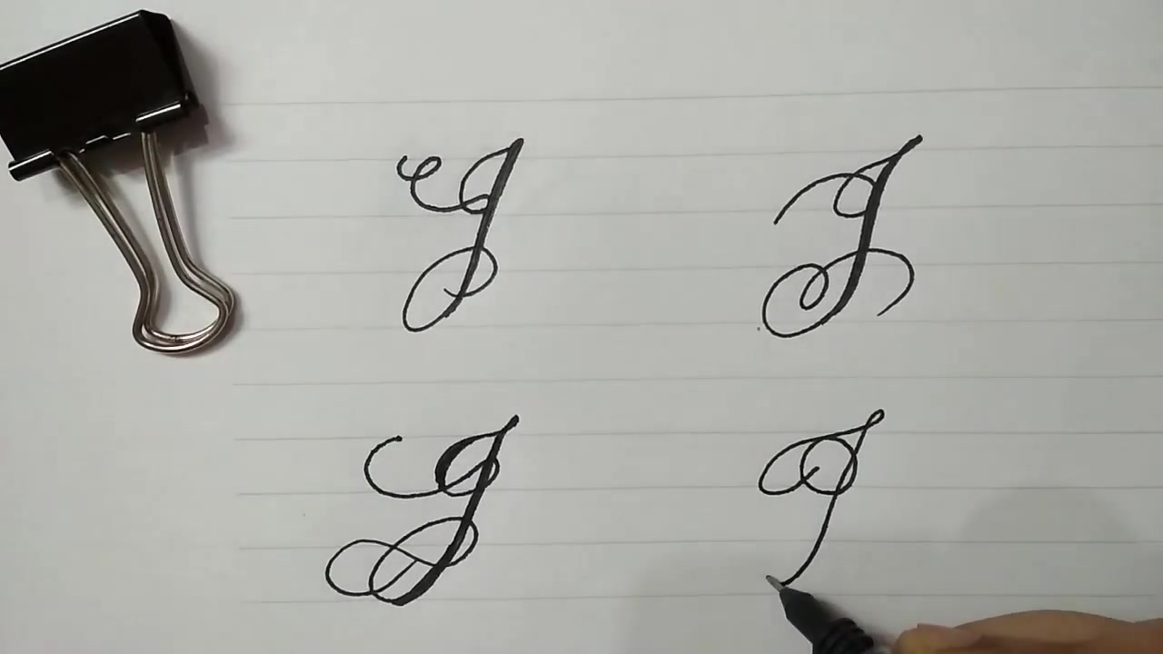 教你用最普通的中性笔写出最靓的英文-j_哔哩哔哩_bilibili