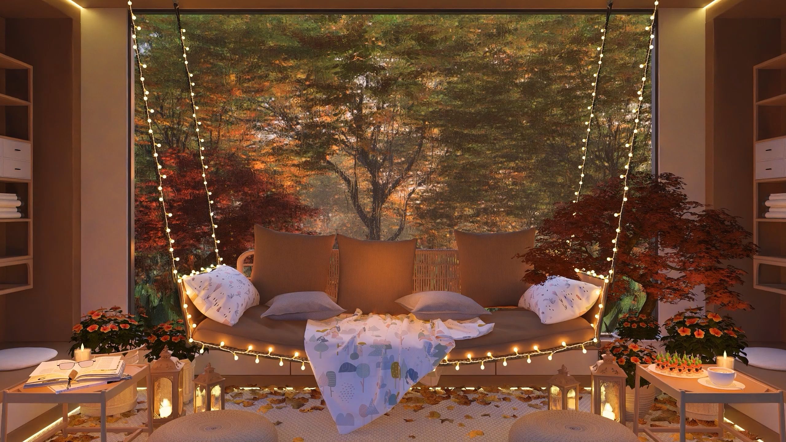 【四季书屋-秋日】vup虚拟主播微动态四季书屋秋日假期壁纸pv文游视频