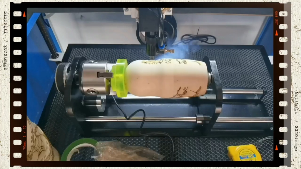 激光酒坛雕刻机,激光雕刻机,晨安激光,葫芦激光雕刻机