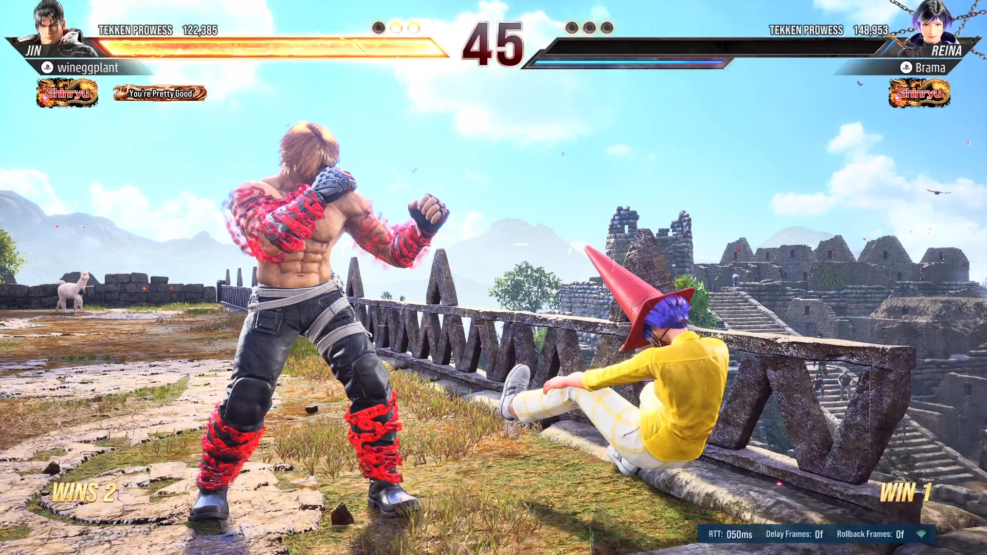 ppt铁拳 一帧一帧打 jin vs reina