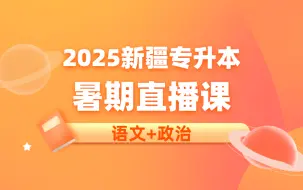 2025新疆专升本暑期集训直播课【语文+政治】——易学仕