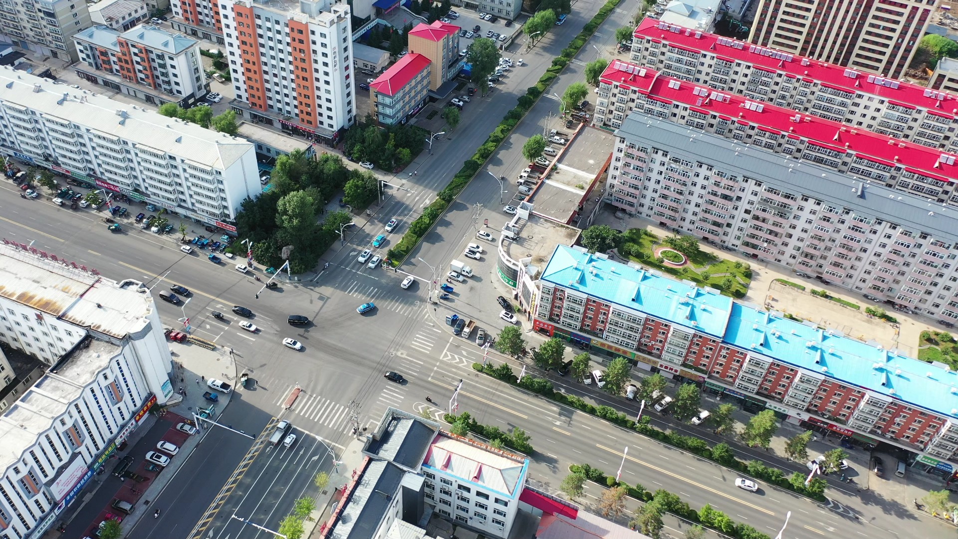 黑龙江宁安市通江路航拍 (2024.8.17)