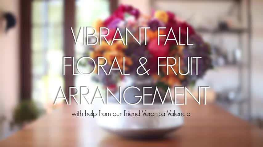 秋日缤纷果实&&插花设计Vibrant Fall Floral & Fruit Arrangement哔哩哔哩bilibili