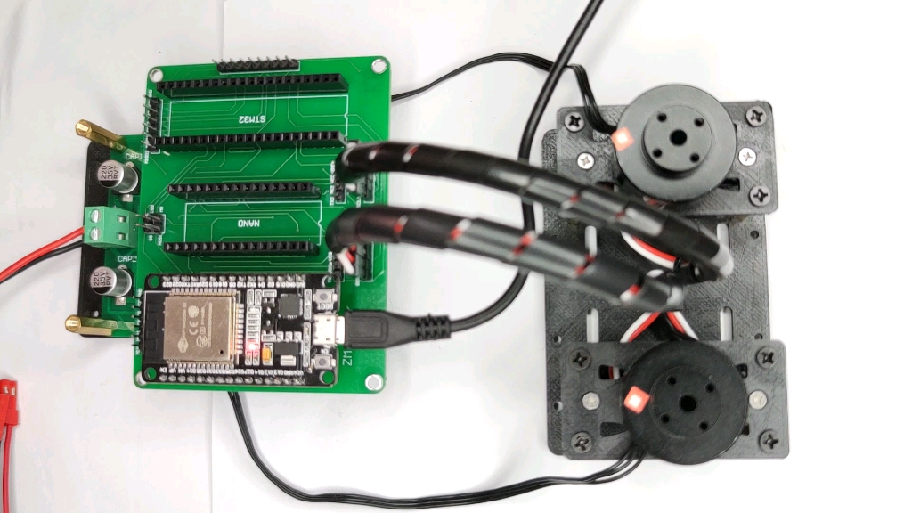 ESP32+双路foc驱动板+多主控扩展板实现对双路云台无刷电机的闭环控制(as5600 iic)哔哩哔哩bilibili