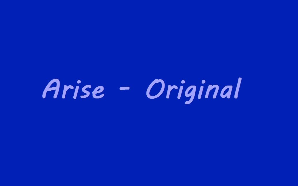 Arise  Original哔哩哔哩bilibili