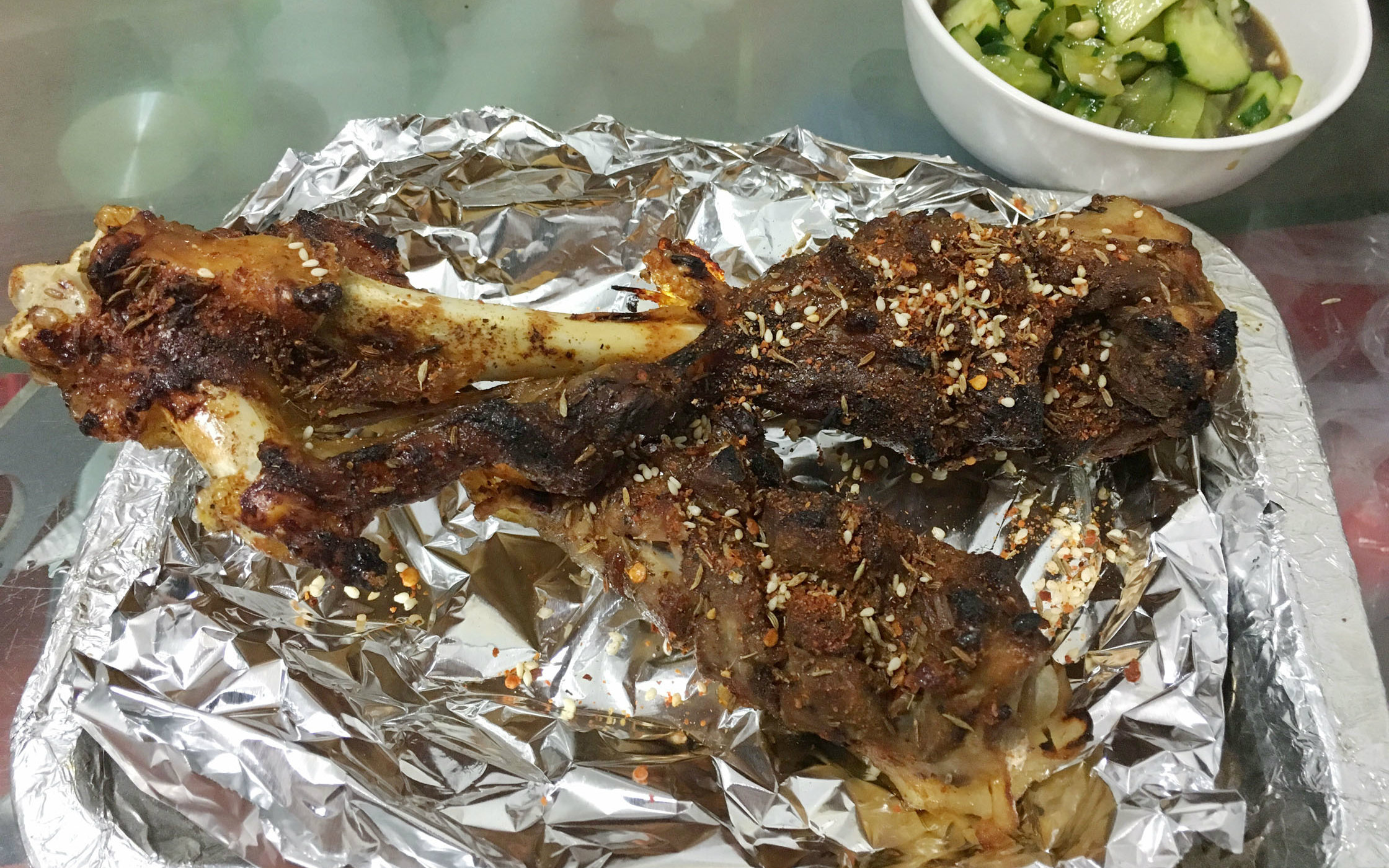 【食物记录0-41】香烤羊小腿_哔哩哔哩 (゜-゜)つロ 干杯~-bilibili