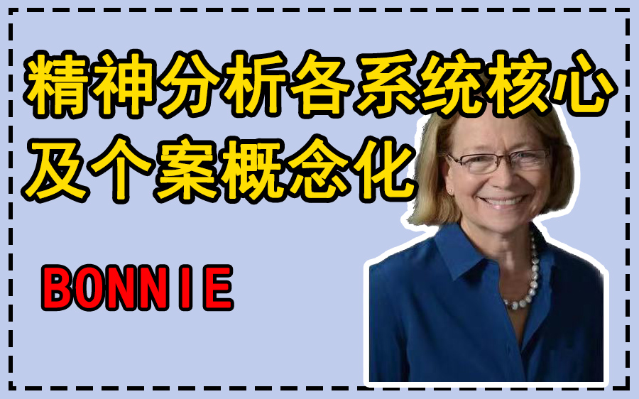 精神分析各系统核心及精神分析个案概念化——Bonnie哔哩哔哩bilibili