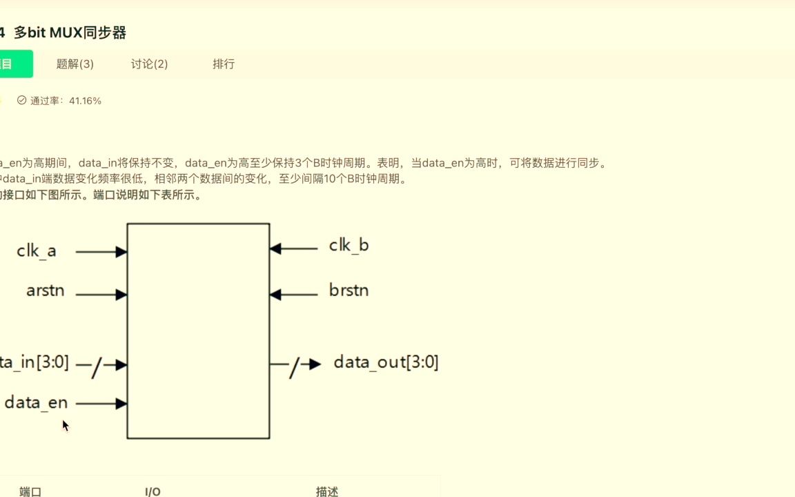 牛客网Verilog刷题(进阶) VL24 多bit MUX同步器哔哩哔哩bilibili