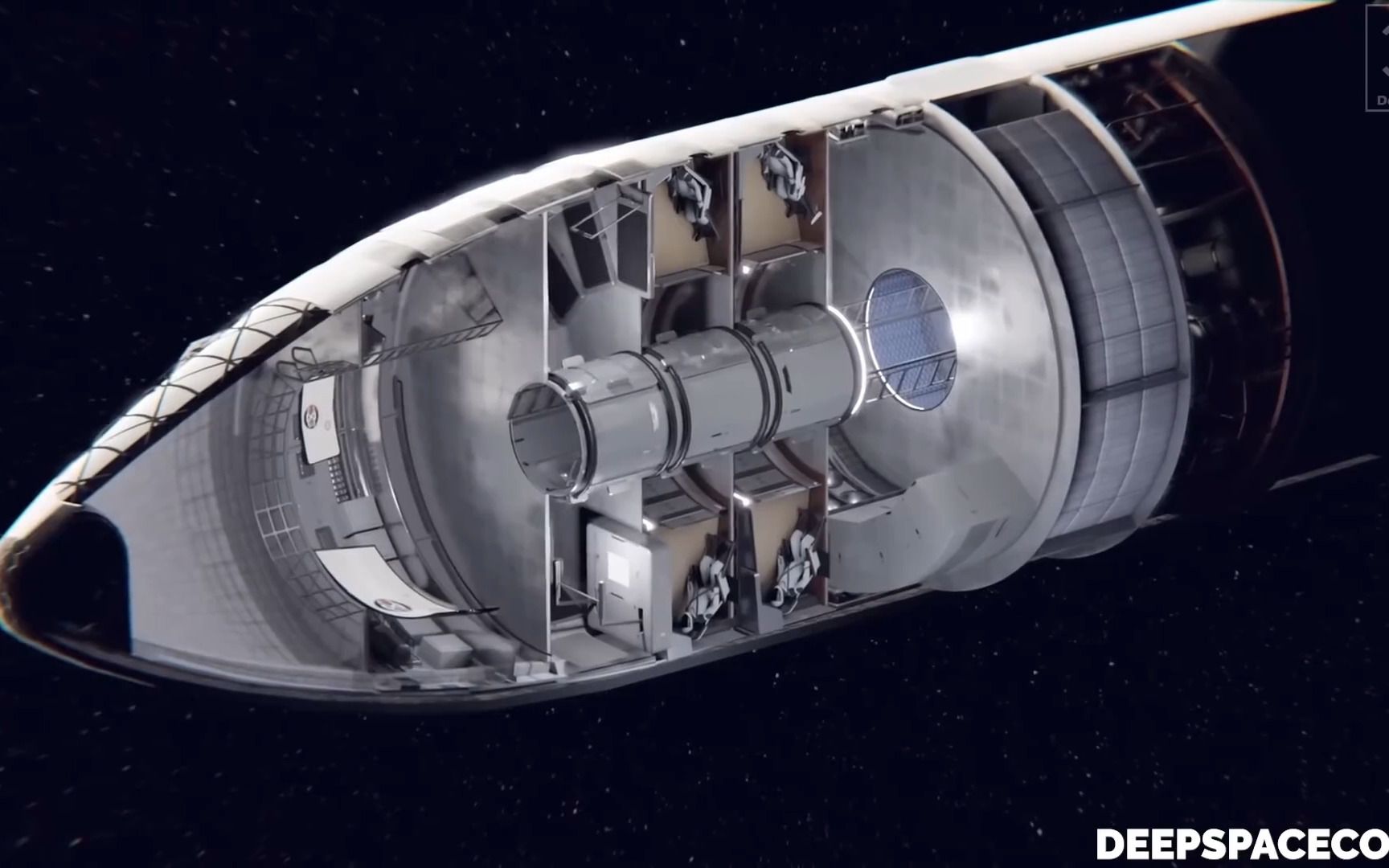 造价200亿的spacex星舰内部细节曝光,除了健身区还有特斯拉专属车库以