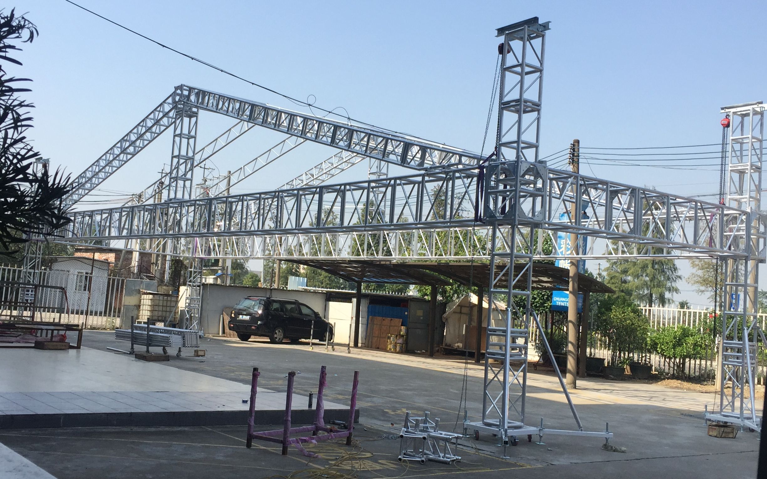 screw truss installation (foshan win-gold truss co., ltd)