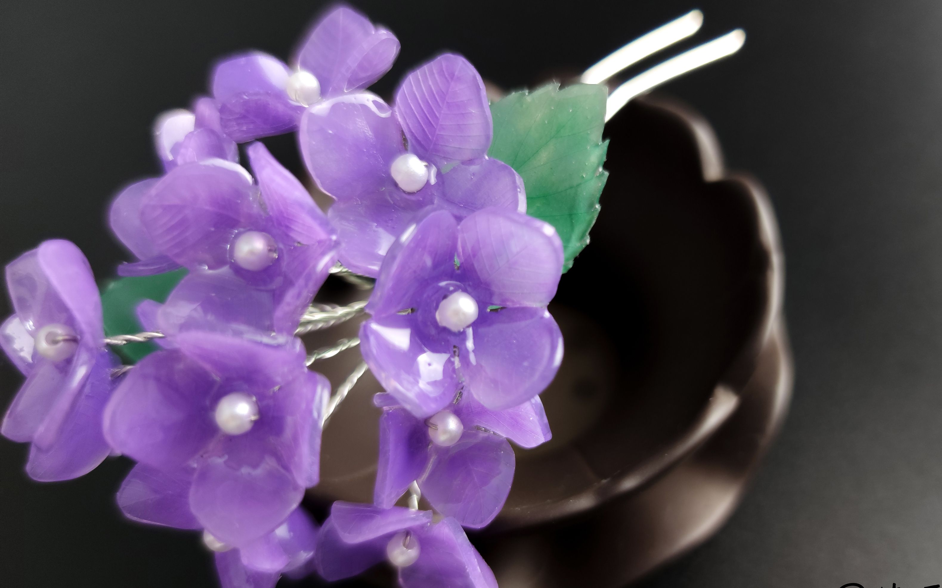 【清平辞 】古风汉服发饰制作教程 | 绣球花 紫阳花