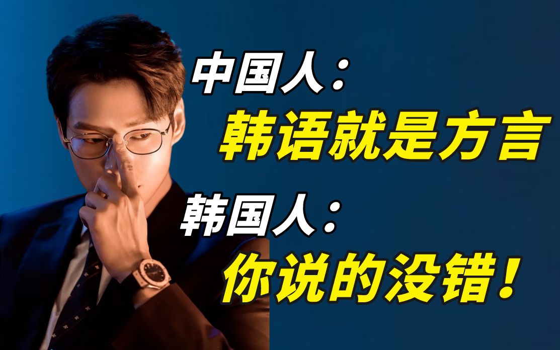 中国人:韩语就是方言~ 韩国人:你说的没错!
