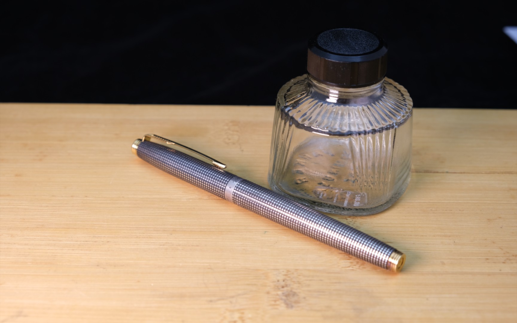 【钢笔分享】派克75银格18k钢笔法产(925纯银)配帕米亚18k法产金尖xf