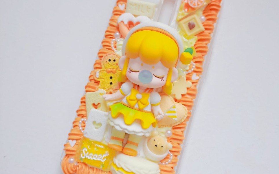 奶油胶手机壳nanci秘境下午茶系列丨小芒果丨盲盒壳丨手工diy