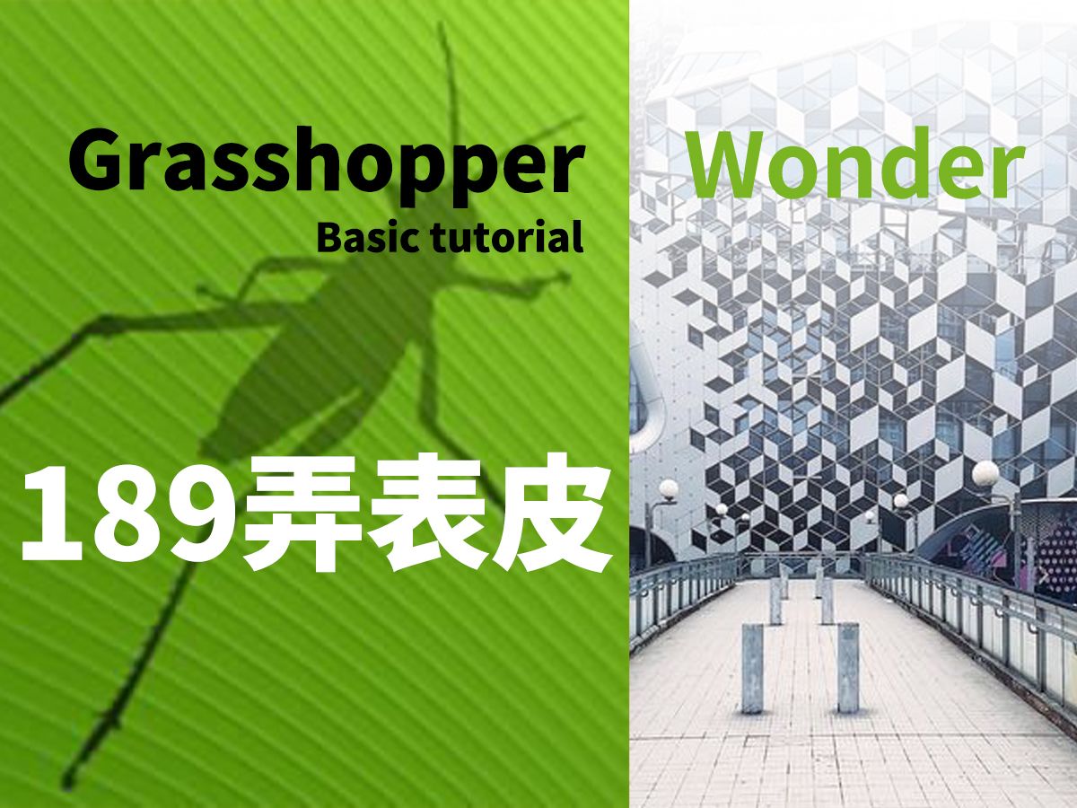 【Grasshopper教程】奇思案例(二十八)——上海189弄购物中心表皮案例哔哩哔哩bilibili