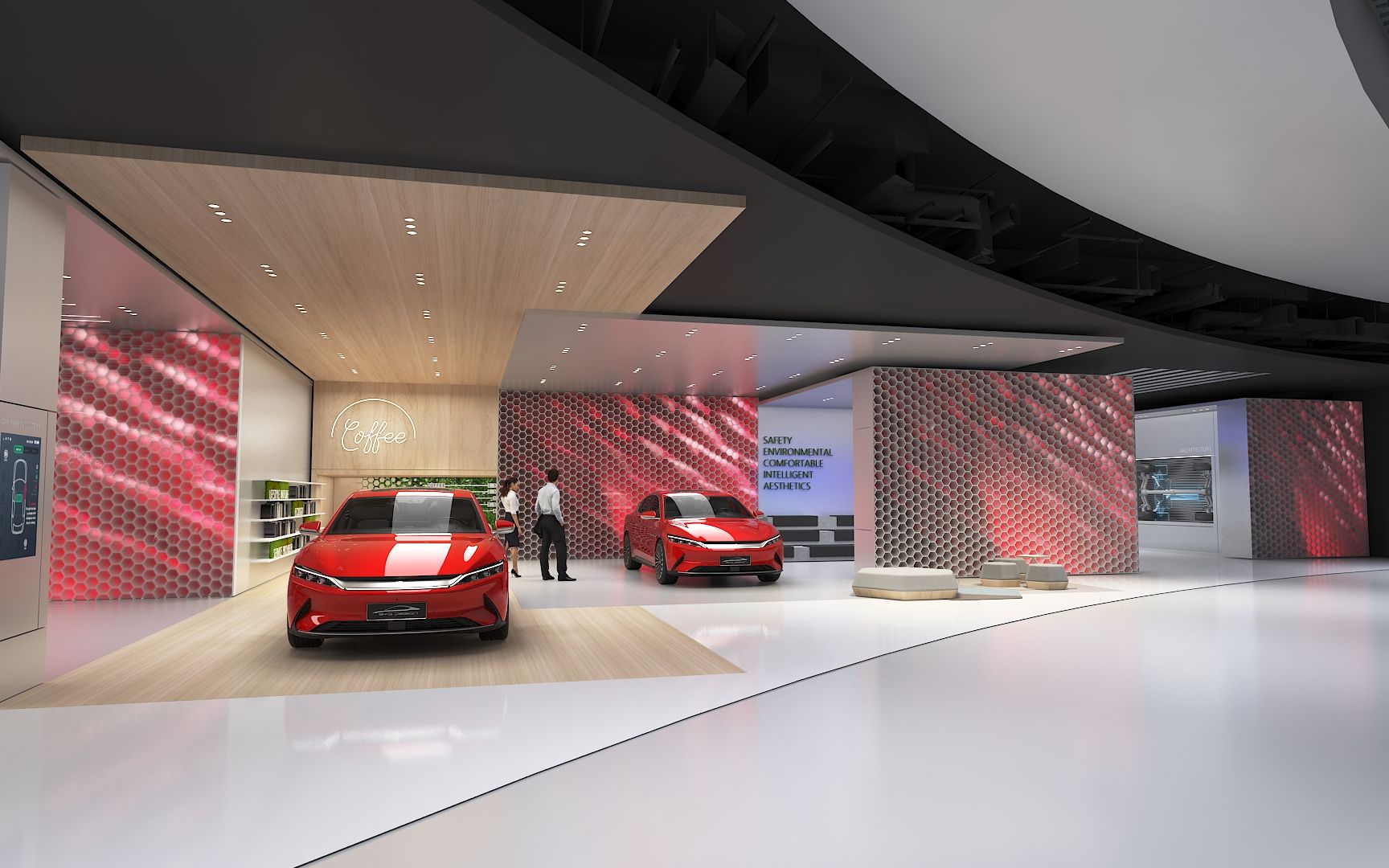 3dmax建模eevee渲染展厅设计