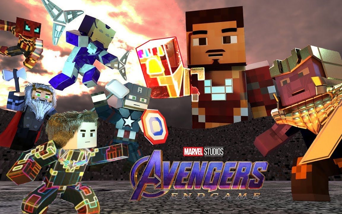 用Minecraft看复仇者联盟4 终局之战是怎样一种体验