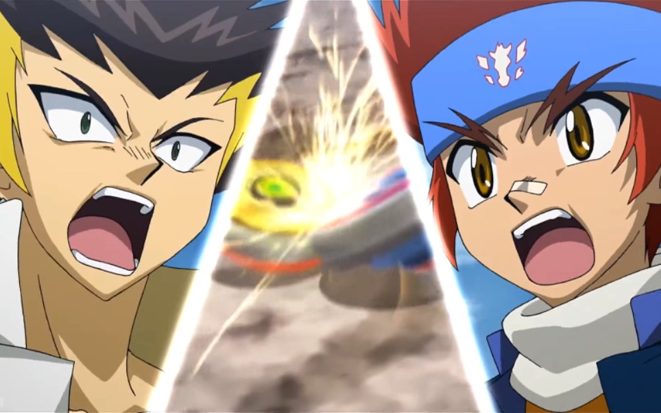 【爆旋陀螺钢铁战魂】中日排面对决!大爆炸天马f:d vs 巨岩麒麟r145wb