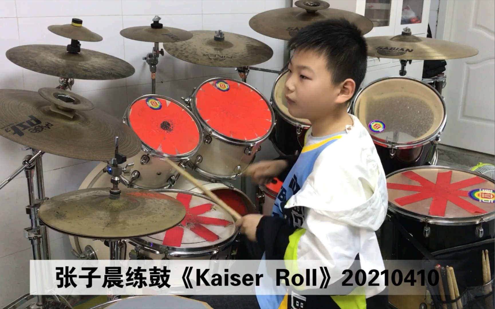 [图]张子晨练鼓《Kaiser Roll》20210410