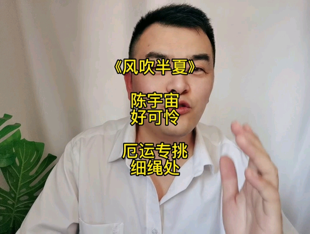 《风吹半夏》陈宇宙,好可怜,厄运专挑细绳处啊!哔哩哔哩bilibili